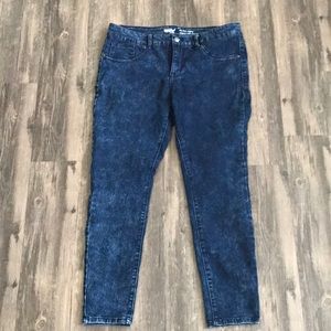 Acid washed Mid-Rise Jegging Denim